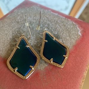 Beautiful peacock blue green chandelier shape